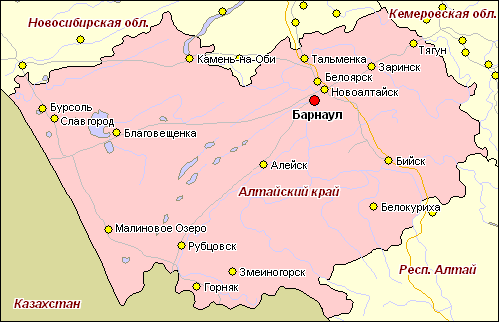 Где находится Барнаул